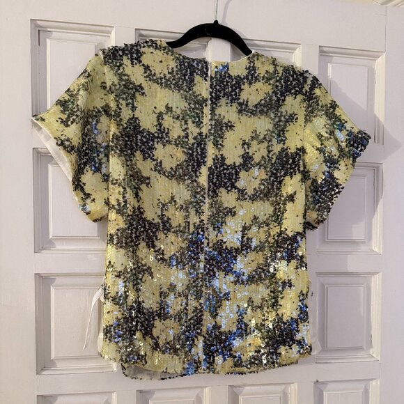 3.1 Phillip Lim Floral Printed Sequin Top - NWOT! - Picture 8 of 9